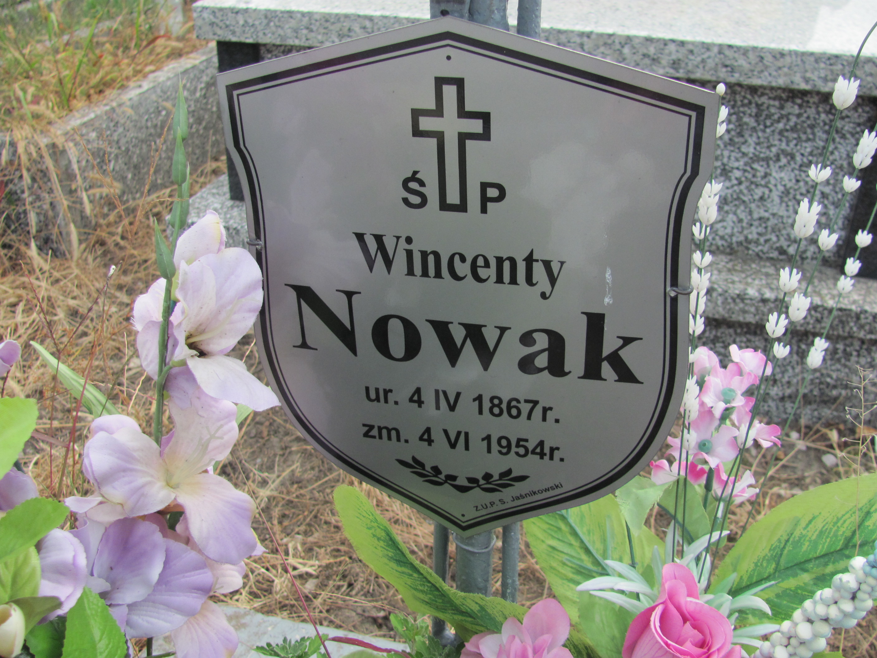 Wincenty Nowak 1867 Sobków - Grobonet - Wyszukiwarka osób pochowanych